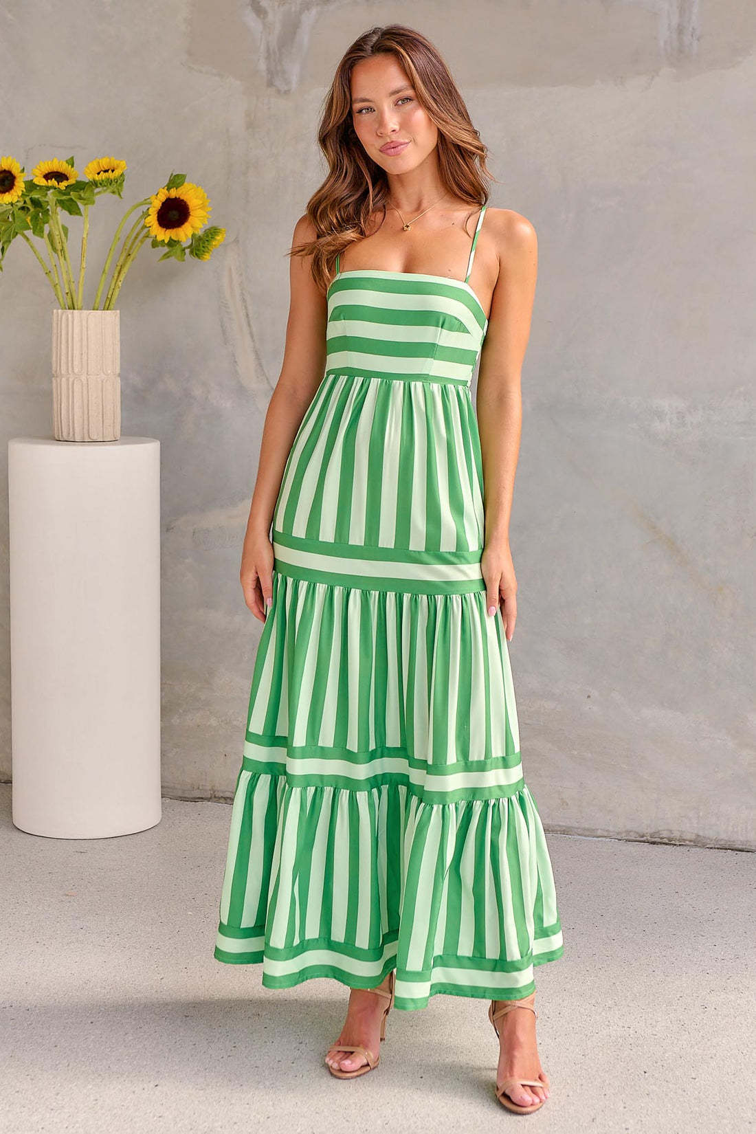 Robe Longue Rayée d'Été